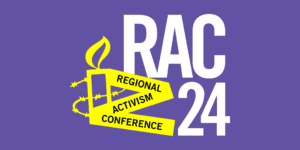 Amnesty Internation USA Regional Activism Conference 2024 logo