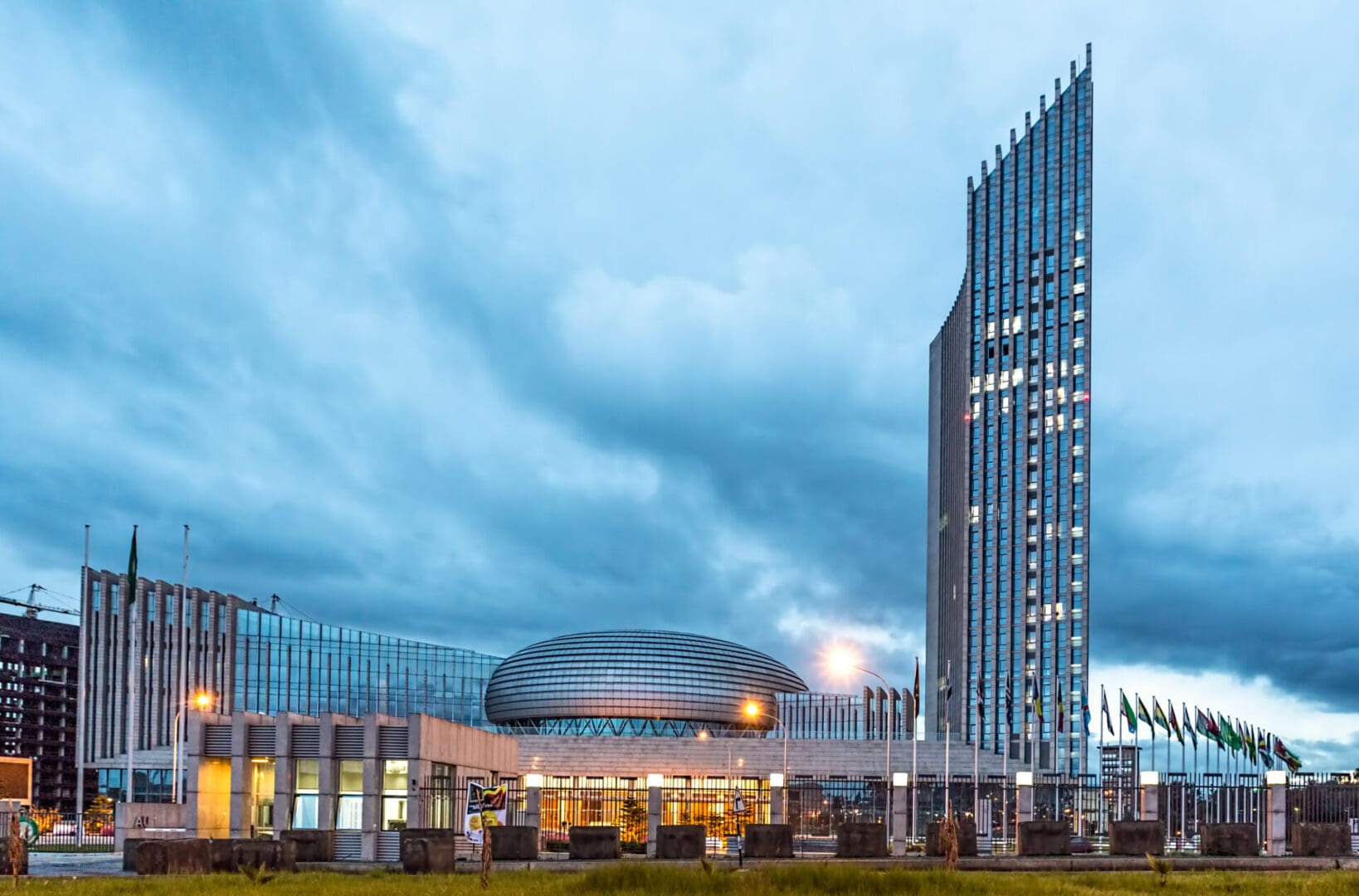 The New African Union Commission headquarters building in Addis Ababa, Ethiopia